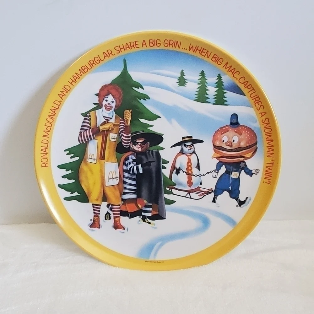 RONALD McDonald 1977 Vintage 4 Plate Set By Lexington 10